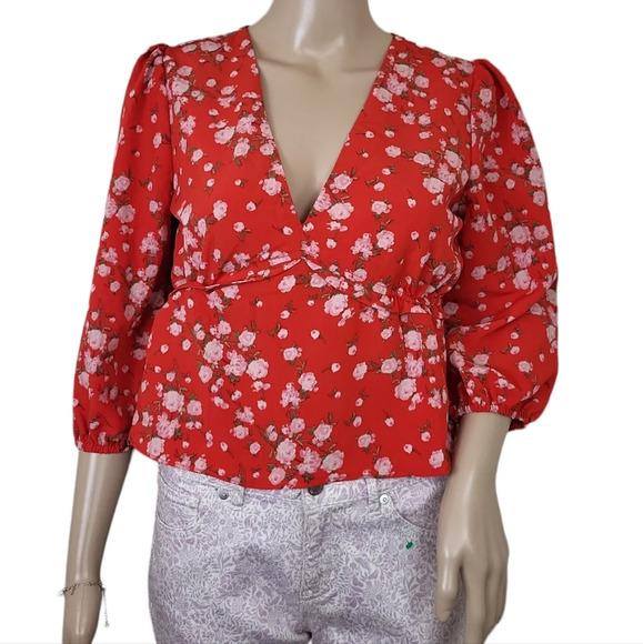 Sage the Label Floral Printed Blouse Top - Picture 7 of 12